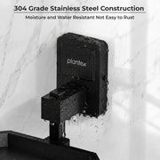 Plantex 304 Grade Stainless Steel Soap Holder for Bathroom/Soap Dish/Bathroom Soap Stand/Bathroom Accessories - Darcy (Black)