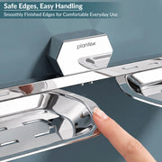 Plantex 304 Grade Stainless Steel Double Soap Dish for Bathroom/Soap Case/Soap Stand/Soap Holder/Bathroom Accessories - Pack of 1 (Delta - Chrome)