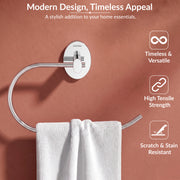 Plantex 304 Grade Stainless Steel Compact Napkin Holder for Wash Basin/Hand Towel Hanger/Holder for Bathroom Accessories - Olive (Chrome)