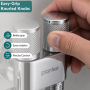 Plantex 2 Way Angle Cock/Stainless Steel Double Outlet Water Valve/Bathroom & Kitchen Tap Connector/Water Faucet - Pack of 1 (Chrome, APS-N-7)