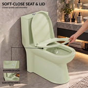 Plantex Platinum Ceramic Rimless One Piece Western Toilet/Washdown Commode for Toilet/Commode With Soft Close Toilet Seat - S Trap Outlet (Thunder)