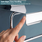 Plantex 304 Grade Stainless Steel Toilet Paper Holder for Bathroom/Tissue Paper Roll Holder/Toilet Paper Roll Holder for Bathroom Accessories - (Delta - Chrome)