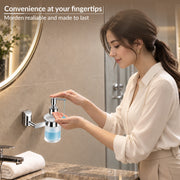 Plantex Smero Pure Brass Made Hand Wash Holder for Wash Basin/Liquid Soap Dispenser/Shampoo Dispenser - Superb (Chrome)