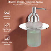 Plantex 304 Grade Stainless Steel Wash Basin Handwash Holder and Dispenser for Liquid Soap/Bathroom Accessories - Olive (Chrome)