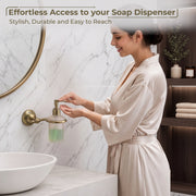 Plantex 304 Grade Stainless Steel Liquid Soap Dispenser/Shampoo Dispenser/Hand Wash Dispenser/Bathroom Accessories - Skyllo (Antique)
