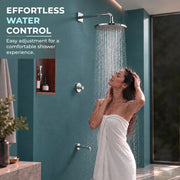 Plantex Brass Single Knob Shower Diverter with One Switch/Innovative Bathroom Mixer Valve/Cost-Effective Wall Mount Shower System Fitting - (Chrome, 8091)