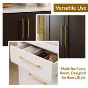 Plantex Cabinet Handle/288mm Handle for Wardrobe/Kitchen Handle/Pull-Push Handle for Home/Office - Pack of 1 (Gold)