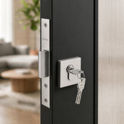 Plantex Dead Lock for Main Door/Lock with Brass 70mm Cylinder with Lock Body and 3 Computerized Keys - Pack of 1 (Satin)