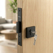 Plantex Dead Lock for Main Door/Lock with Brass 70mm Cylinder with Lock Body and 3 Computerized Keys - Pack of 1 (Z-Black)