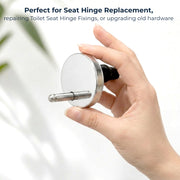 Plantex 55MM QQ Toilet Seat Cover Hinges/Soft Close QQ Quick Release Replacement Kit/Corrosion-Resistant Hydraulic Dampers with Screws & Fittings/Easy Installation-1 Pair (2 Piece)