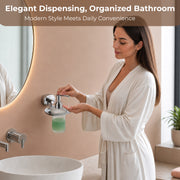 Plantex J4 Stainless Steel Liquid Soap Dispenser/Shampoo Dispenser for Wash Basin/Hand Wash Dispenser Wall Mounted/Bathroom Accessories (Chrome Finish) Onix