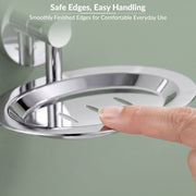 Plantex Stainless Steel Soap Holder for Bathroom/Soap Stand/Soap Dish/Soap Storage/Bathroom Accessories - Brezza (Chrome)