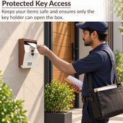 Plantex Letter Box/GI Steel Suggestion Box for Office with Key Lock/Post Box for Gate Home/Complaint Box/Wall Mounted Mail Box - (Orchid & Ivory)