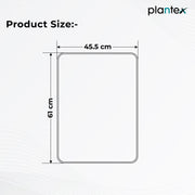 Plantex Aluminium Frame Bathroom Mirror for Wall/Wall Mount Mirror for Bedroom/Dressing Room/Living Room/Entryway - Shatterproof Mirror (18x24 Inch-Brushed Black/Rectangle)