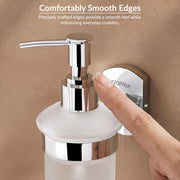 Plantex 304 Grade Stainless Steel Hand Wash Holder for Wash Basin/Liquid Soap Dispenser/Bathroom Accessories - Parv (Chrome)