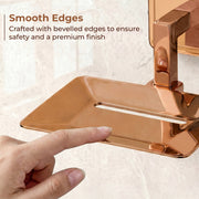 Plantex Soap Holder for Bathroom/304 Grade Stainless Steel Soap Case/Soap Stand/Bathroom Accessories - Pack of 1 (PVD Rose Gold)