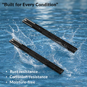 Plantex 20 Inch Soft Close Drawer Channel/Regular Close Ball Bearing Slider Drawer Channel for Home, Kitchen & Wardrobe/Telescopic Channel for Drawer - Pair of 1 (Black)