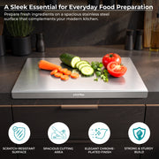 Plantex Chopping Board - 15 * 11.5 inch (Pack of 1, Stainless Steel 2002, Chrome) (APS-1156)