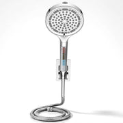 Plantex Abs Hand Shower For Bath/6 Mode Shower Hand With1.5 Meter Flexible Hose Pipe With Wall Hook-(Chrome)