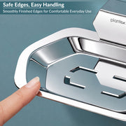 Plantex 304 Grade Stainless Steel Soap Dish for Bathroom/Soap Case/Soap Holder/Soap Stand/Bathroom Accessories - Pack of 1 (Delta, Chrome)