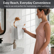 Plantex J4 Stainless Steel Towel Hanger for Wash Basin/Hand Towel Hanger/Napkin Holder for Wash Basin/Bathroom Accessories (PVD Rose Gold Finish) Onix
