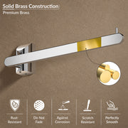 Plantex Smero Pure Brass Hand Towel Hanger/Towel Holder for Washbasin/Napkin Hanger for Wash Basin/Bathroom Accessories (Chrome Finish) Superb