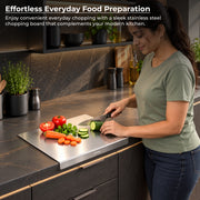 Plantex Chopping Board - 15 * 11.5 inch (Pack of 1, Stainless Steel 2002, Chrome) (APS-1156)