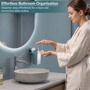 Plantex 304 Grade Stainless Steel Liquid Soap Dispenser for Bathroom/Shampoo Dispenser/Handwash Dispense/Bathroom Accessories - (Delta, Chrome)