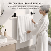 Plantex 304 Stainless Steel Single Towel Rod for Bathroom/Cloth Hanger for Wall/Bathroom Towel Hanger/Bathroom Accessories - Crystal (Black)
