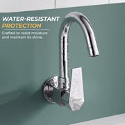 Plantex Kitchen Sink Tap with Water Saving Nozzel/Wall Mount Sink Tap for Kitchen Basin with 360° Swivel Spout (Celesiya-1247)