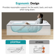 Plantex Bathtub For Bathroom/Bath tub for Adults/Deep Soaker Bathtub with Overflow and Waste Coupling Accessories (White - 1670 mm)