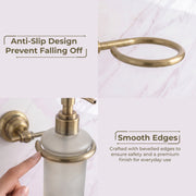 Plantex 304 Grade Stainless Steel Liquid Soap Dispenser/Shampoo Dispenser/Hand Wash Dispenser/Bathroom Accessories - Skyllo (Antique)