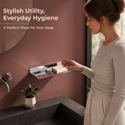 Plantex Stainless Steel Double Soap Holder for Bathroom/Soap Stand/Soap Dish/Wall Mounted Soap Holder/Bathroom Accessories