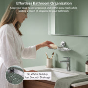Plantex Stainless Steel Double Soap Holder for Bathroom/Soap Stand/Dual Soap Dish/Soap Storage/Bathroom Accessories - (Chrome)