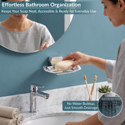 Plantex 304 Grade Stainless Steel Soap Dish for Bathroom/Soap Case/Soap Holder/Soap Stand/Bathroom Accessories - Pack of 1 (Delta, Chrome)
