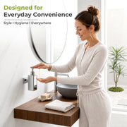 Plantex 304 Grade Stainless Steel Soap Dispenser for Wash Basin/Wall Mounted Soap Dispenser for Bathroom/Hotel/Restaurants - Pack of 1 (Regent-Chrome)