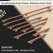 Plantex Aluminium Cabinet Handle/900mm Wardrobe Handle for Home/Cupboard Door Pull-Push Handles for Office - Pack of 1 (DTC-5580, Rose Gold)