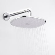 Plantex ABS Shower Head for Bathroom/10x8 Inch Rain Shower Head/Pressurized Overhead Shower/Self Cleaning Shower Head/Water Saving – (Chrome, D326)