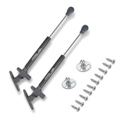 Plantex 10 Inch Soft Close Hydraulic Gas Spring Stay Strut Pneumatic Lift Support/Cabinet Hinges Support/Capacity 5 KGS (50 N) - Pair of 1 (2 Pcs) (Silver)