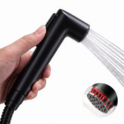 Plantex Self Cleaning Health Faucet for Toilet/ABS Plastic Jet Spray for Bathroom/Hand Gun/ Without Hose Pipe - Pack of 1 (Black)