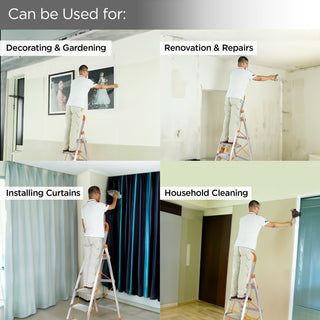 Plantex 6-Step Aluminium Ladder - Home Renovations
