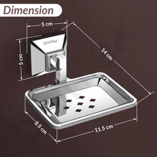 Plantex soap holder pack - durable and rustproof bathroom accessory