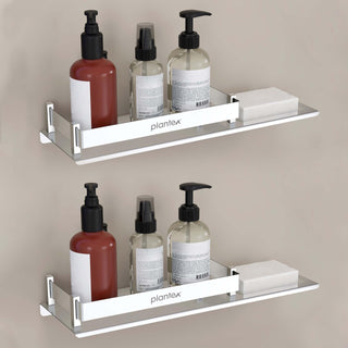 Plantex stainless steel shelf - stylish storage for small spaces