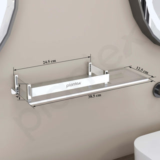 Plantex 2in1 bathroom rack - essential design for toiletries