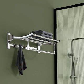 Plantex foldable towel rack - space-saving design