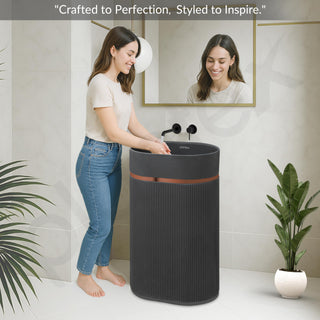 Plantex pedestal basin - durable bathroom fixture