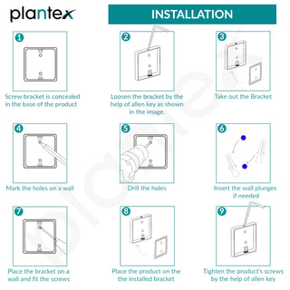 Plantex towel hook - hanging towels in bathroom