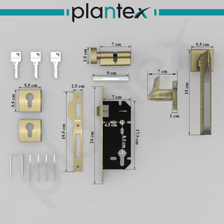 Plantex key lock - Stylish and functional door hardware