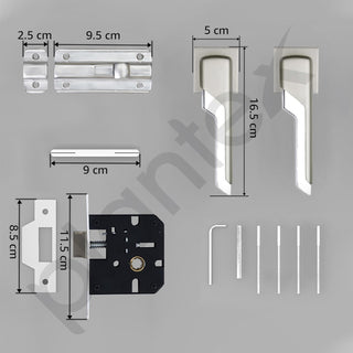 Plantex zinc alloy mortise lock - durable home hardware