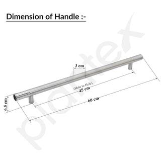 Plantex stainless steel door handle - stylish upgrade